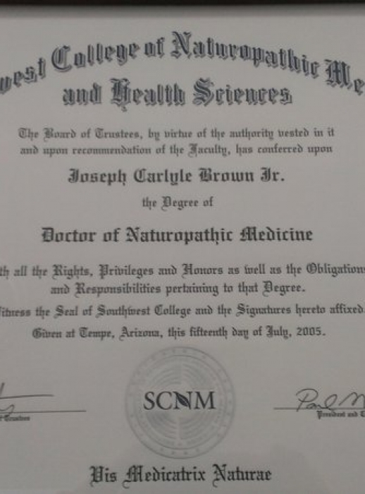 General Info Doctor Joe Brown Naturopathic Medicine